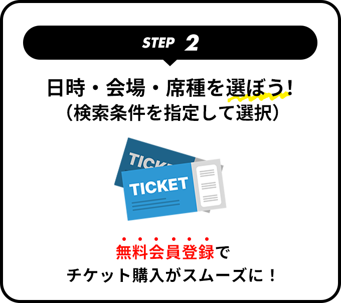 行きたい公演を選ぼう！
